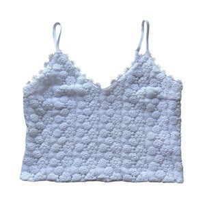 No boundaries Crochet v-neck cropped Tank Top